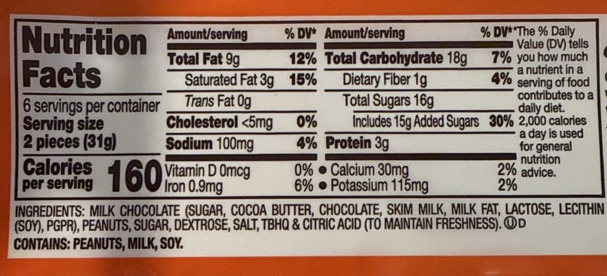 Reese's Peanut Butter Cups packshot
