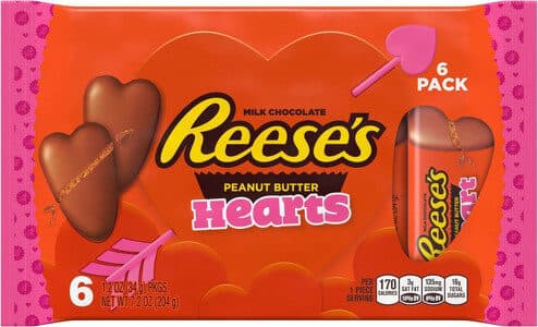 H.B. Reese Candy Co. Peanut Butter Hearts Milk Chocolate packshot