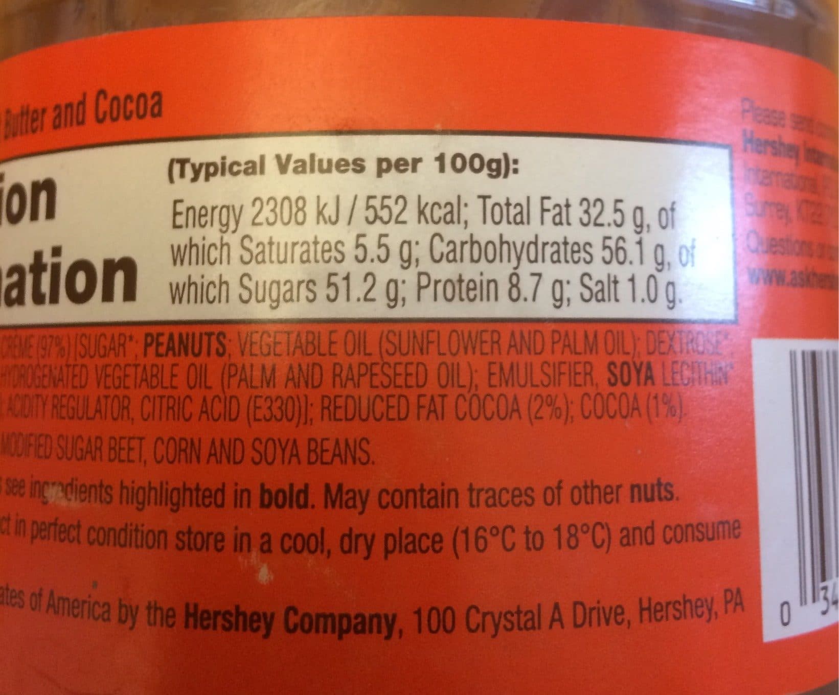 Hershey's Reese's Spreads Peanut Butter Chocolate packshot