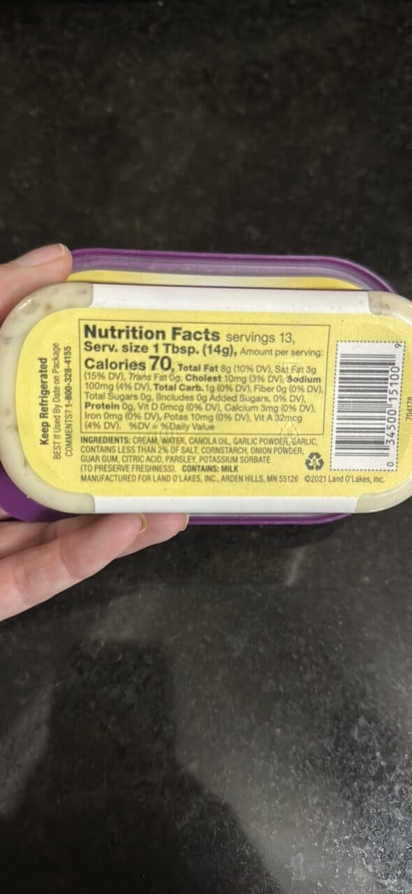 Land O Lakes Garlic & Herb Butter Spread packshot