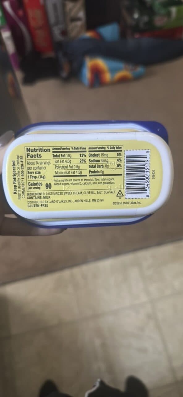 Land O Lakes Butter with Olive Oil & Sea Salt packshot