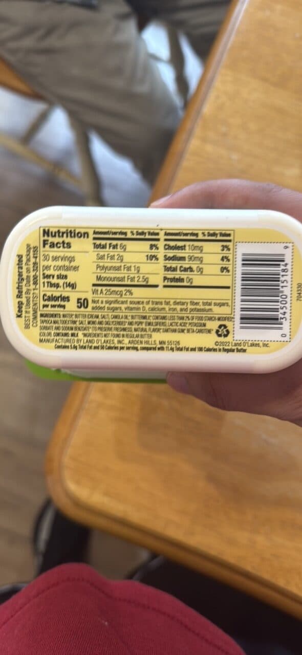LAND O LAKES LIGHT BUTTER WITH CANOLA OIL packshot