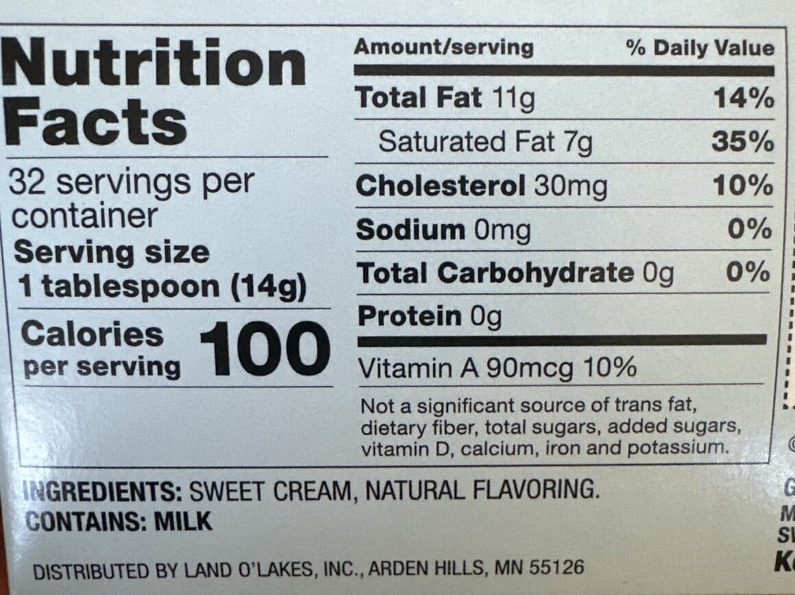 Land O Lakes Unsalted Butter packshot