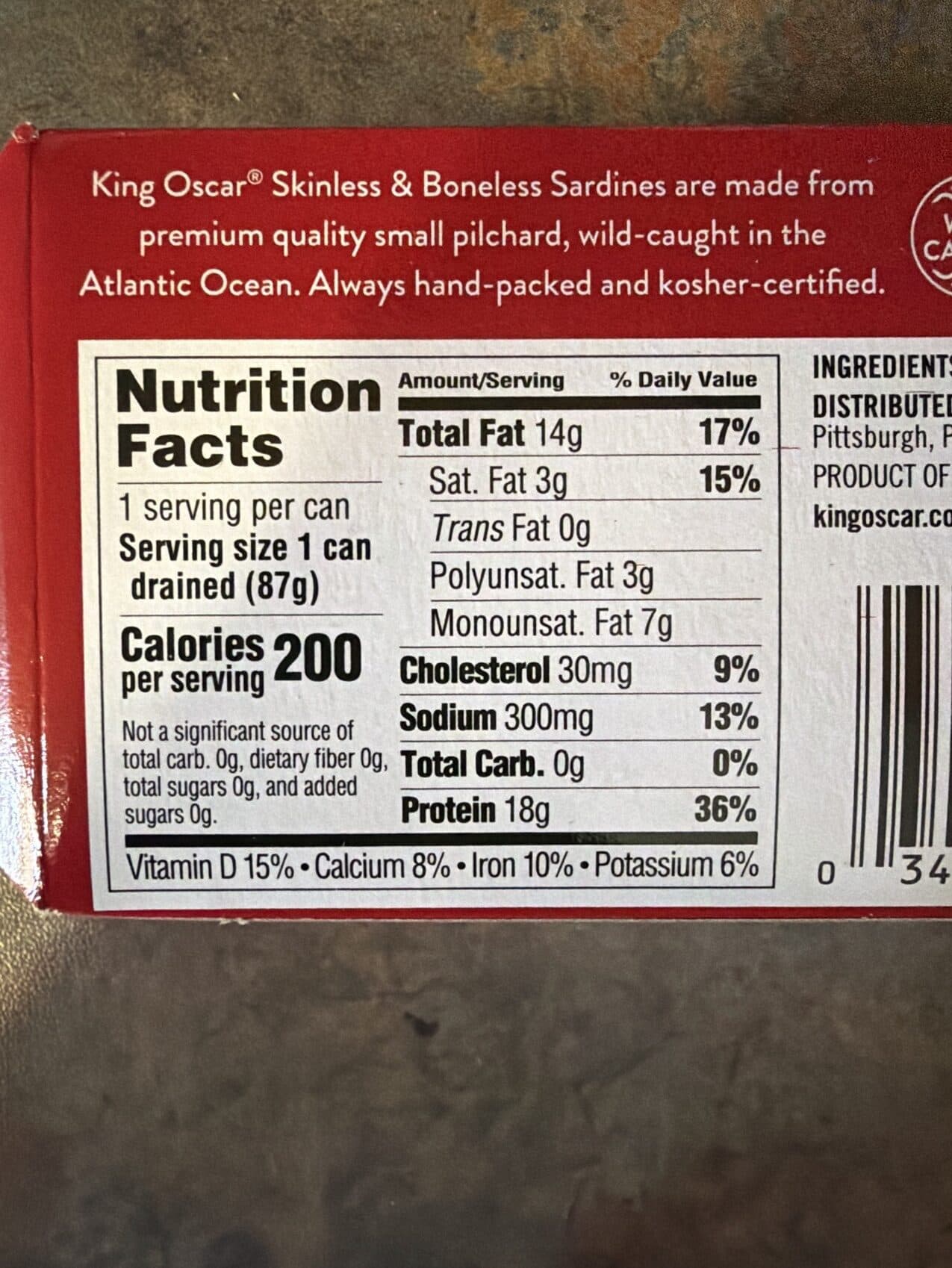 King Oscar Skinless & Boneless Sardines in Olive Oil packshot