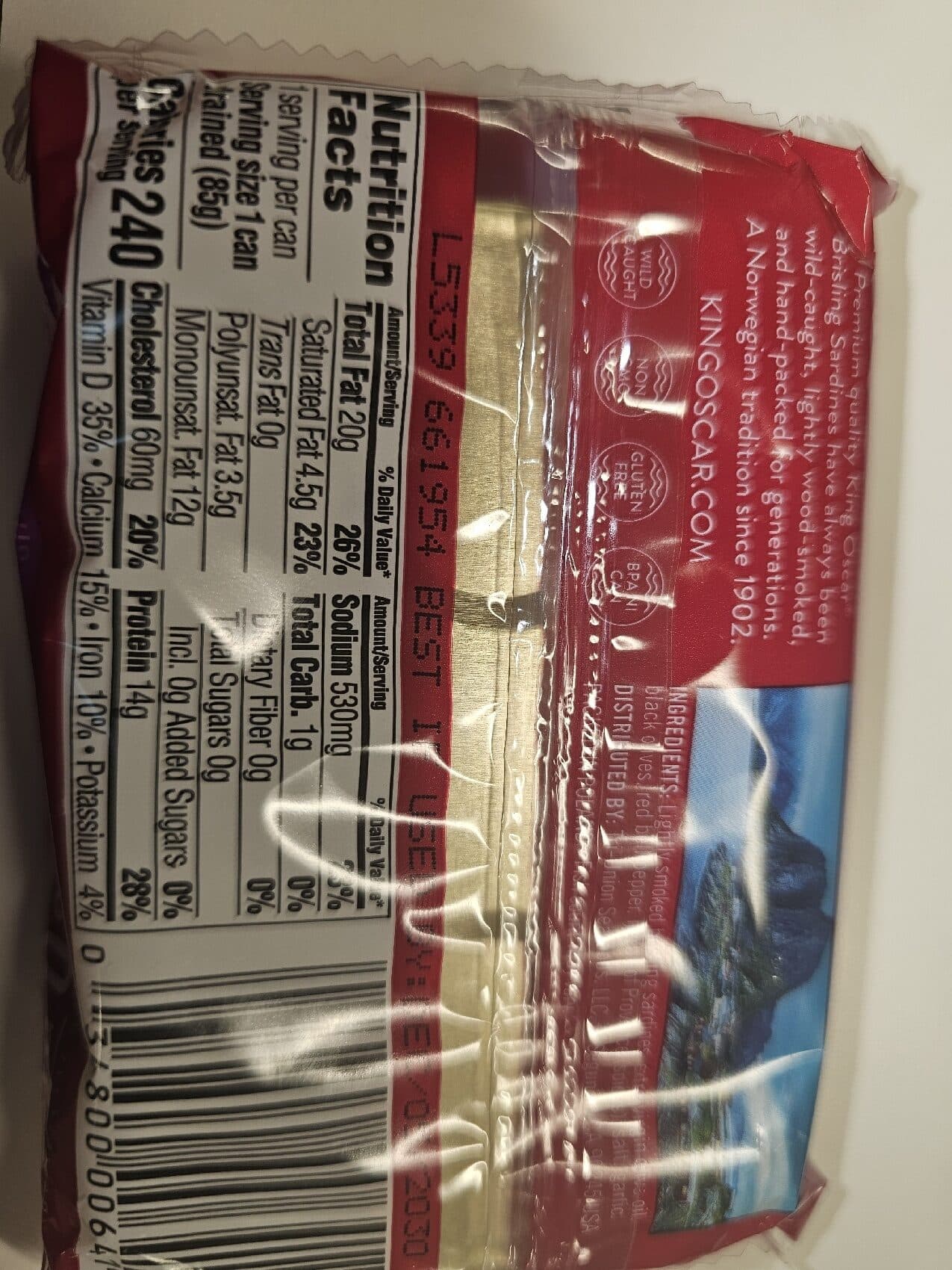 King Oscar Mediterranean Style Sardines packshot