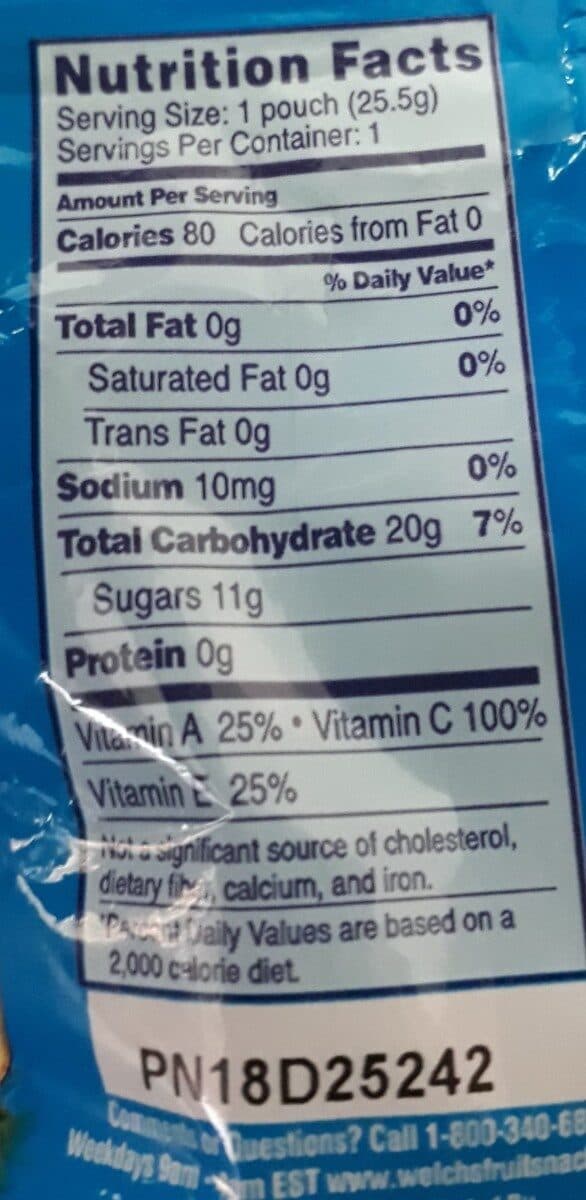 Welch's Fruit snacks packshot