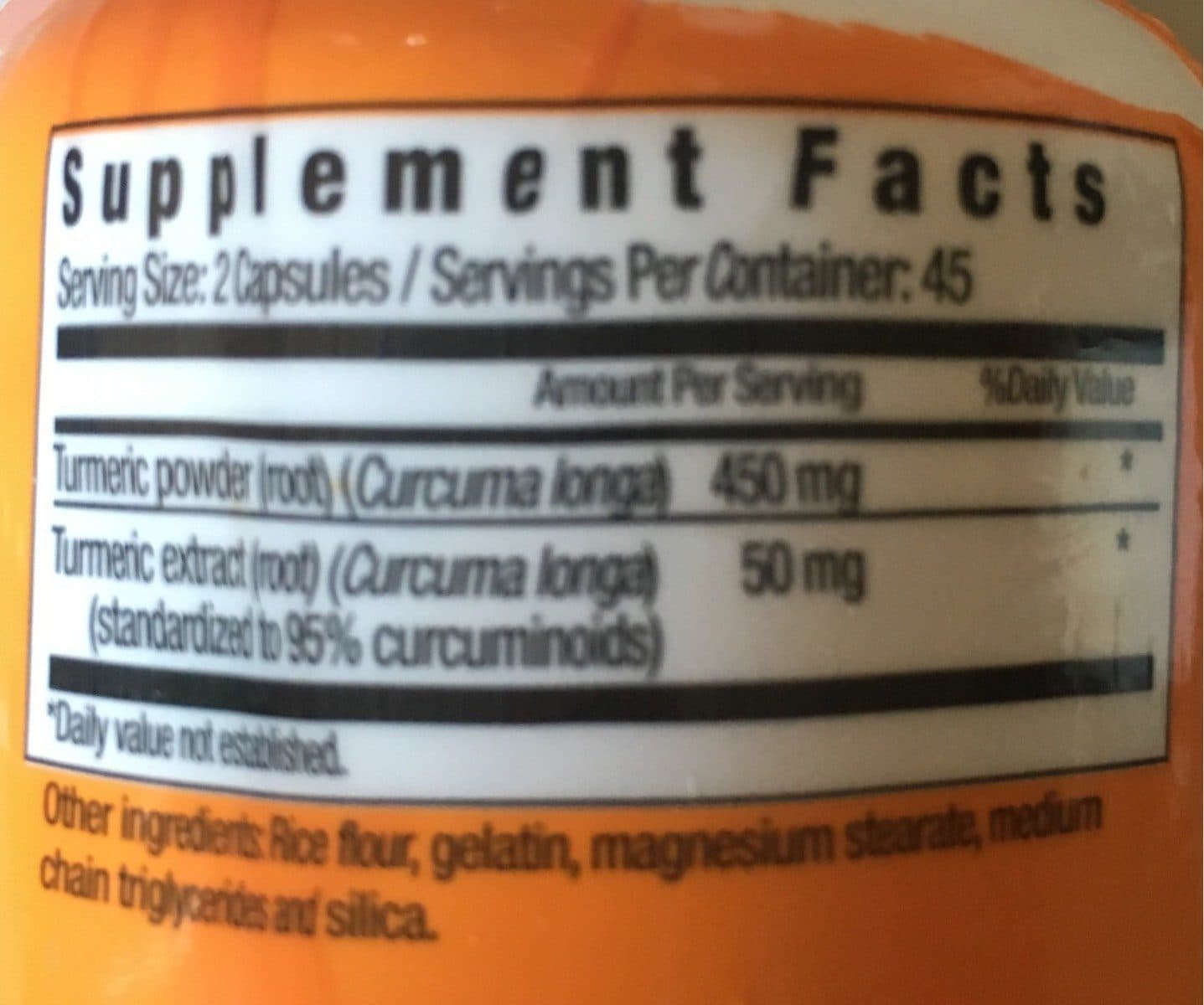 Open Food Facts Tumeric packshot