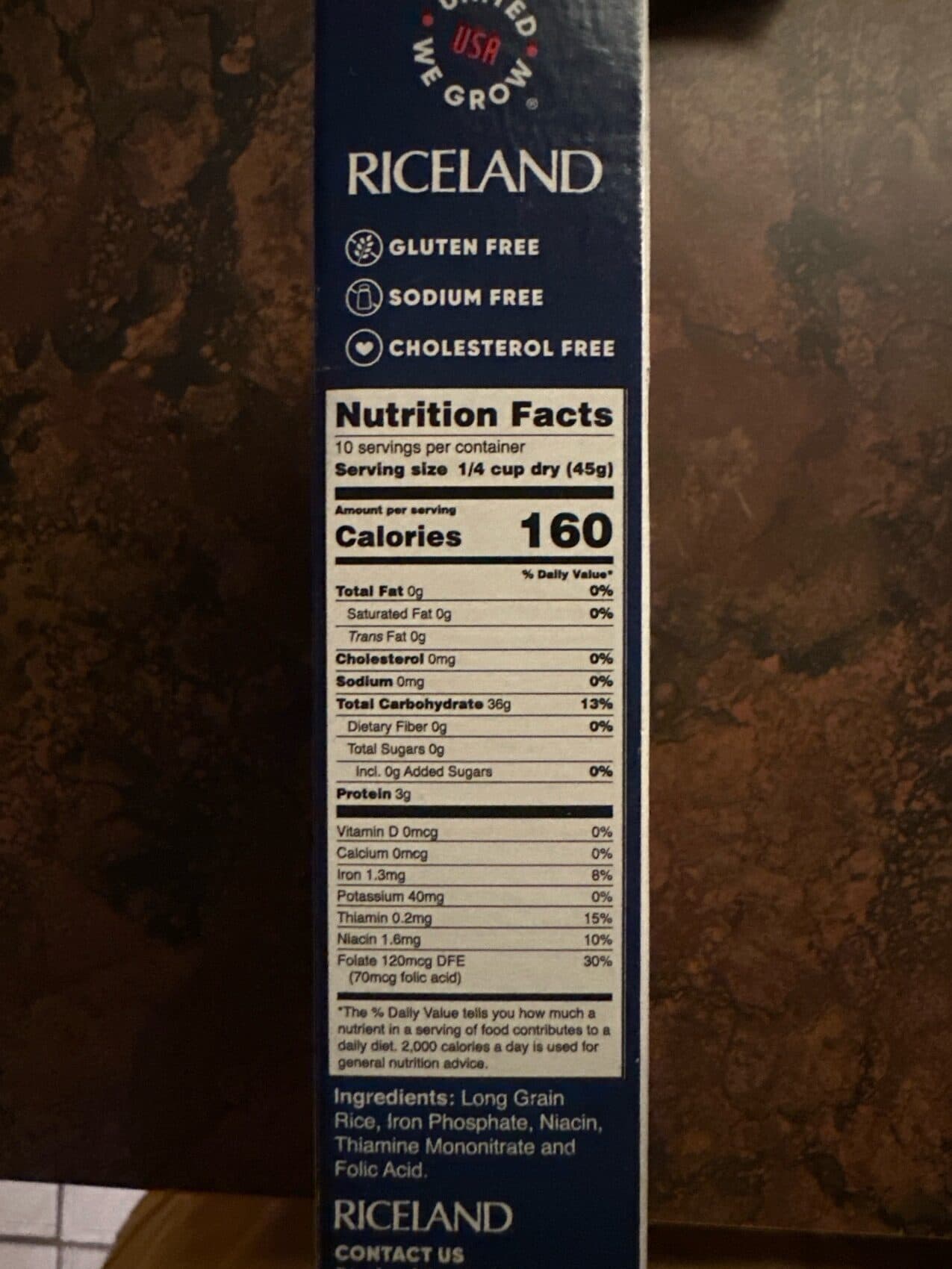 Riceland White Enriched Long Grain Rice packshot