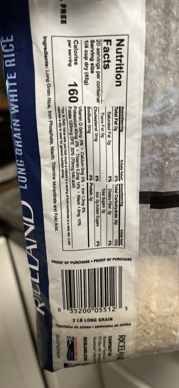 RICELAND Enriched Long Grain Rice packshot