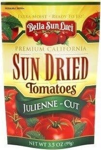 Bella Sun Luci California Sun Dried Tomatoes Julienne-Cut packshot