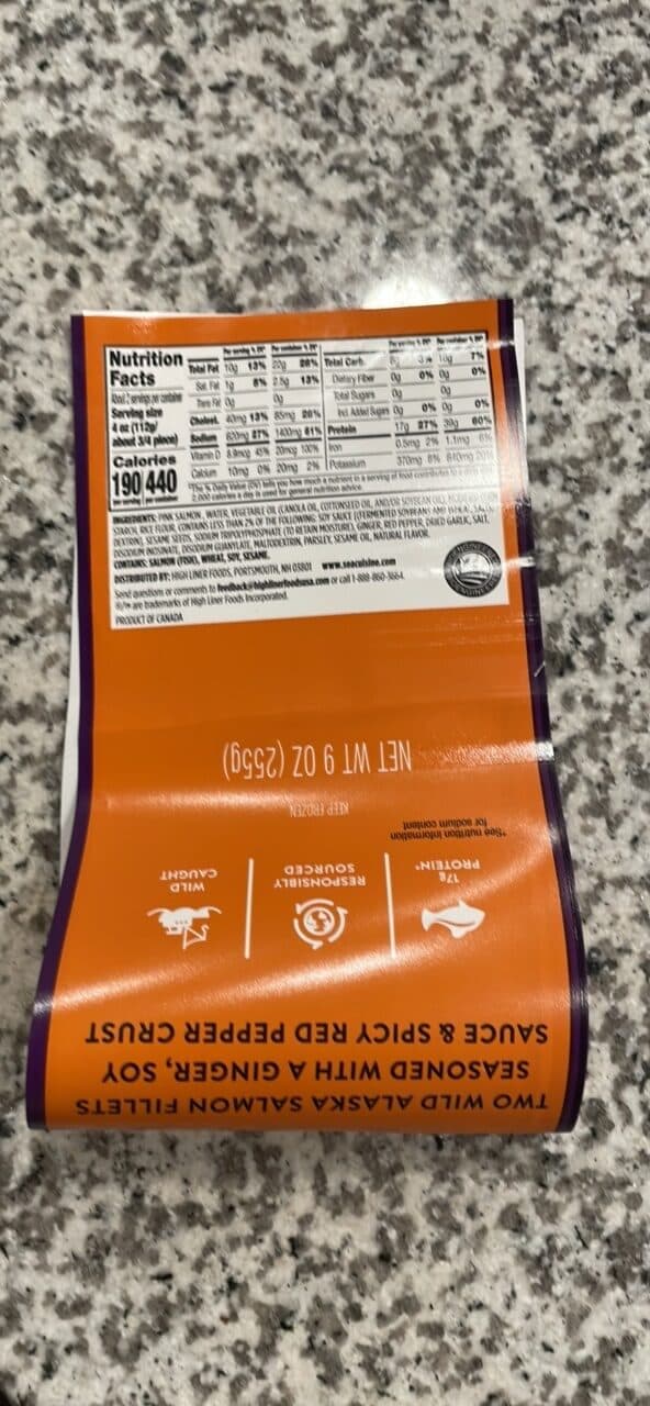 SEA CUISINE SALMON Teriyaki Sesame packshot
