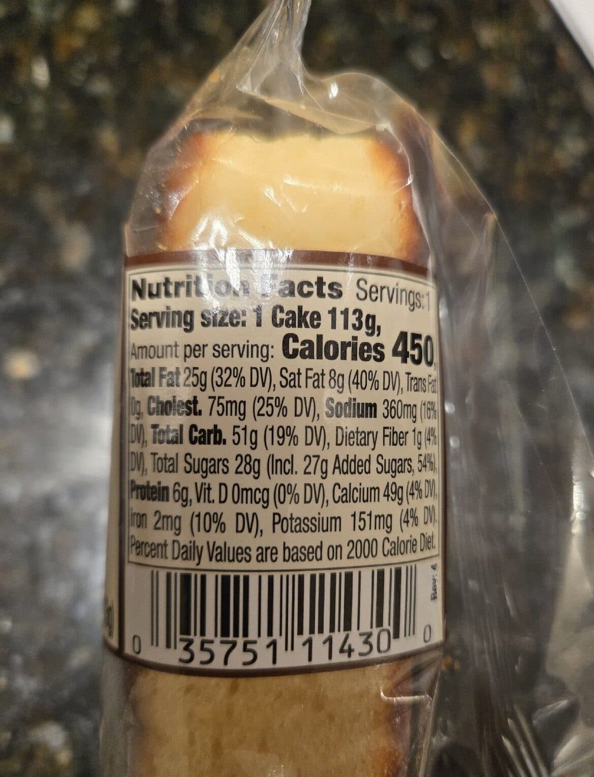 Bon Appetit Cheese Coffee Cake packshot