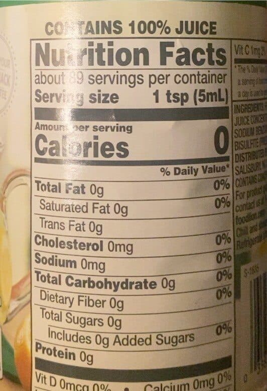 Food Lion 100% Juice Lemon Juice from Concentrate packshot