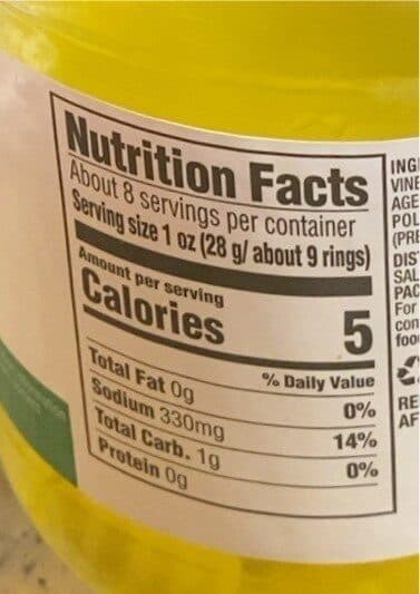 Food Lion Banana Pepper Rings packshot