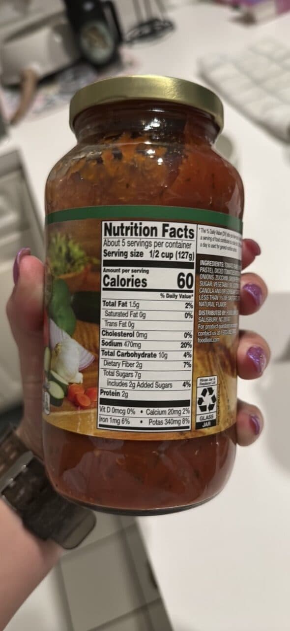 Food Lion Chunky Garden Combo Pasta Sauce packshot