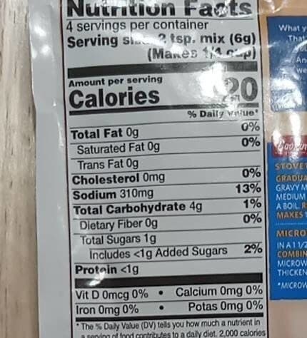 Food Lion Chicken Gravy Mix packshot