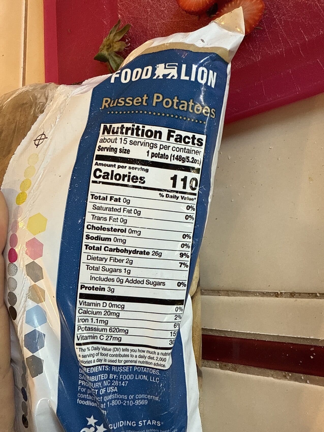 Food Lion Russet Potatoes packshot
