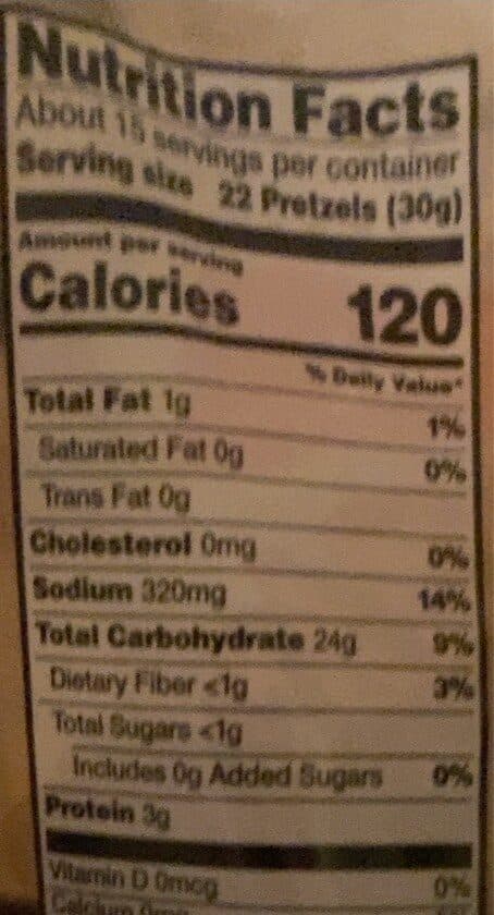 Food Lion Baked Mini Pretzels packshot