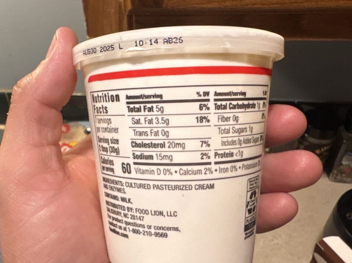 Food Lion Original Sour Cream packshot