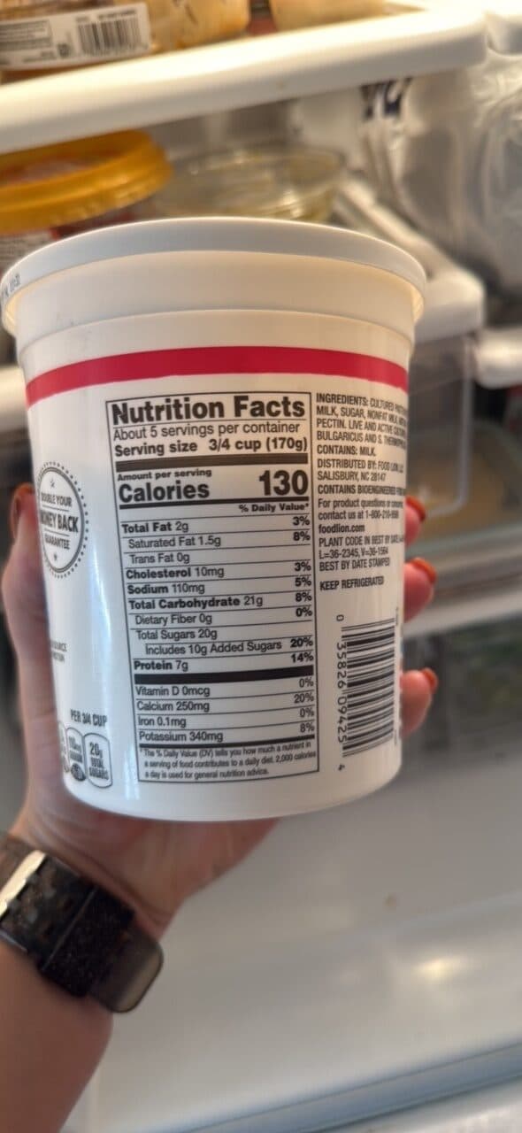 Food Lion Original Lowfat Yogurt Vanilla packshot
