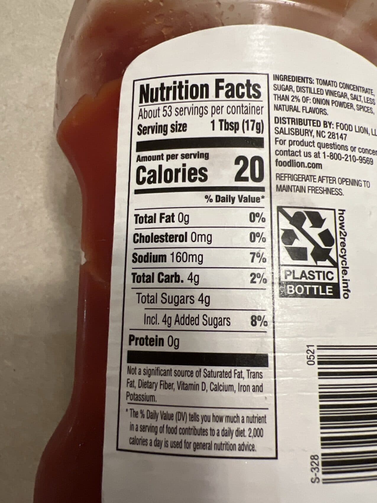 Food Lion Simple Blend Ketchup packshot