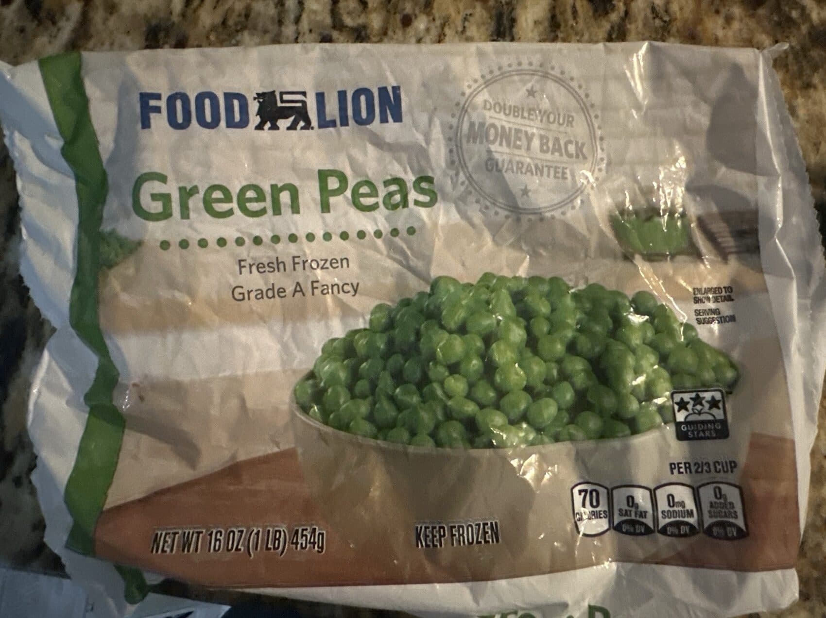 Food Lion Green Peas packshot