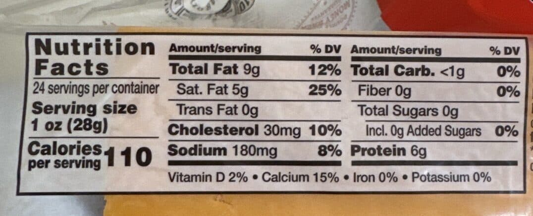 Food Lion Natural Sharp Cheddar Cheese packshot