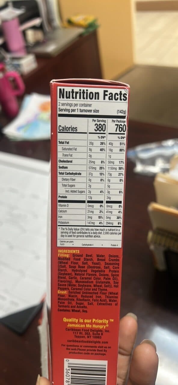 Caribbean Food Delights Spicy Beef Patties packshot