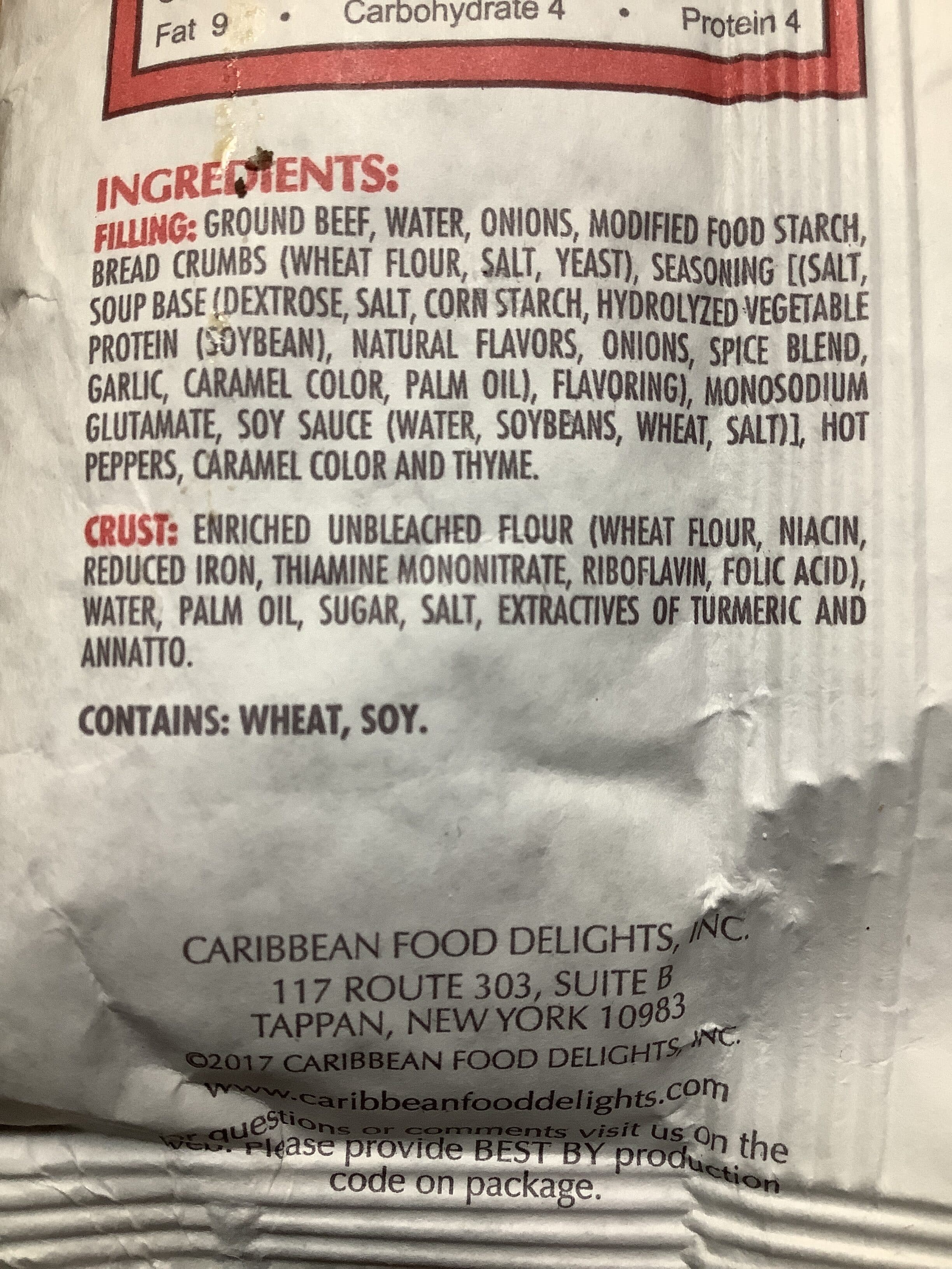 Caribbean Food Delights Jamaican Style Beef Patty packshot