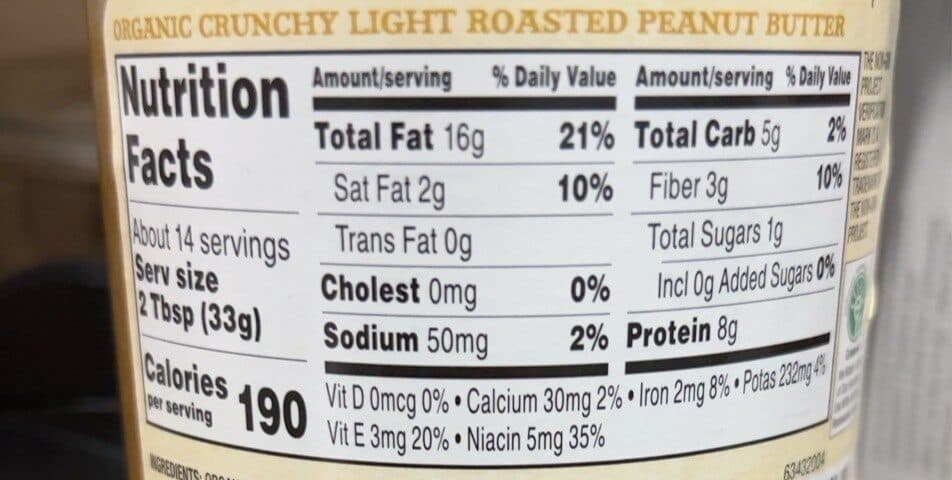 Open Food Facts Organic Lightly Roasted Crunchy Peanut Butter packshot