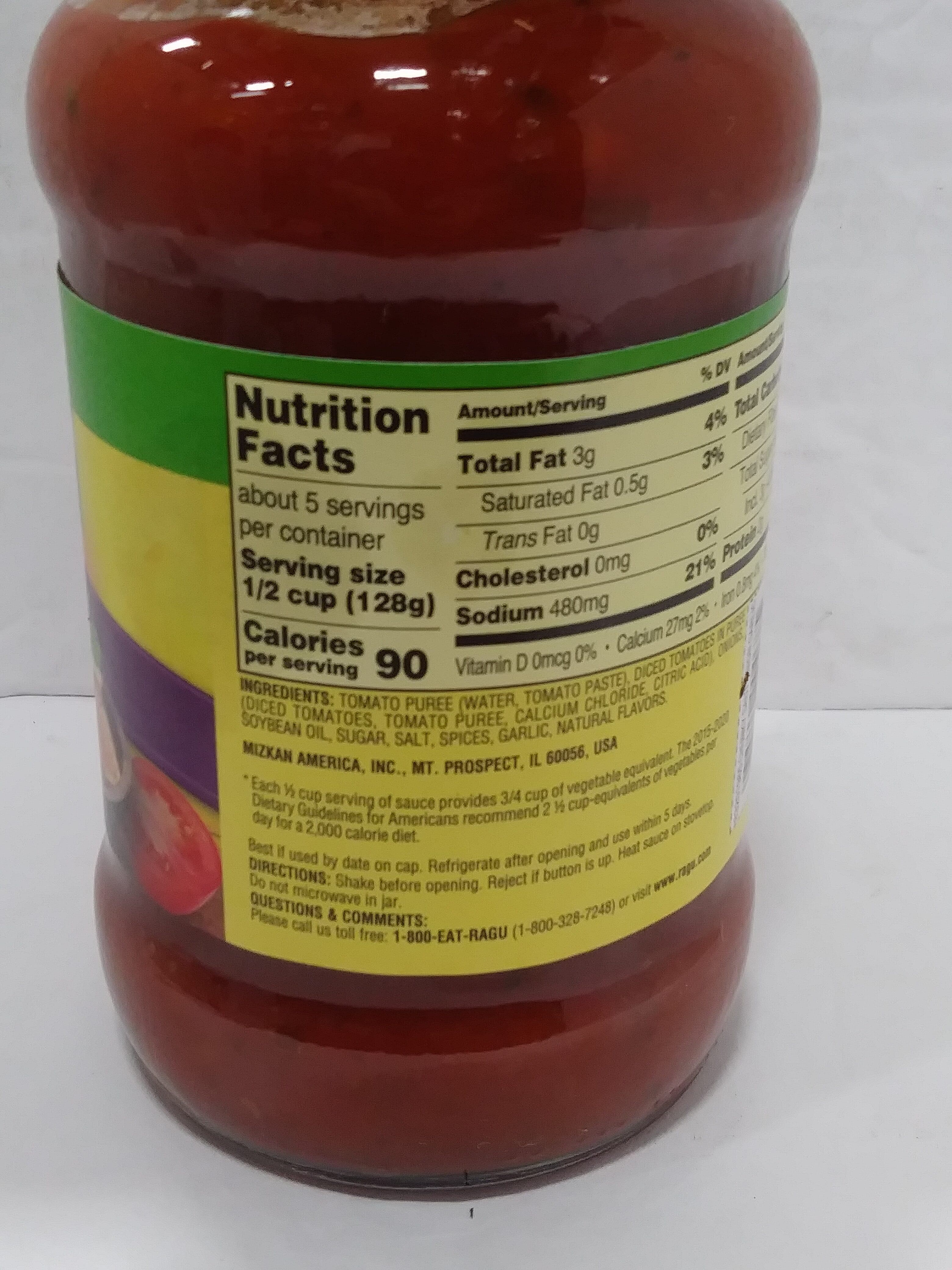 R&B Foods Inc Ragu Sautéed Onion & Garlic Sauce packshot