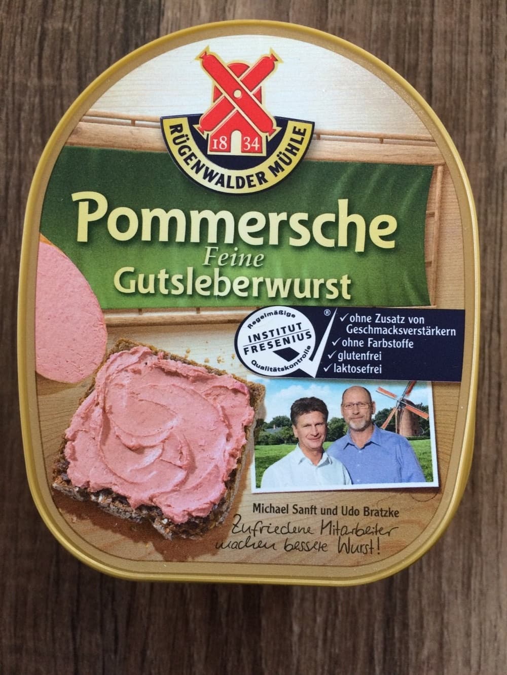 Rügenwalder Mühle Pommersche Feine Gutsleberwurst packshot