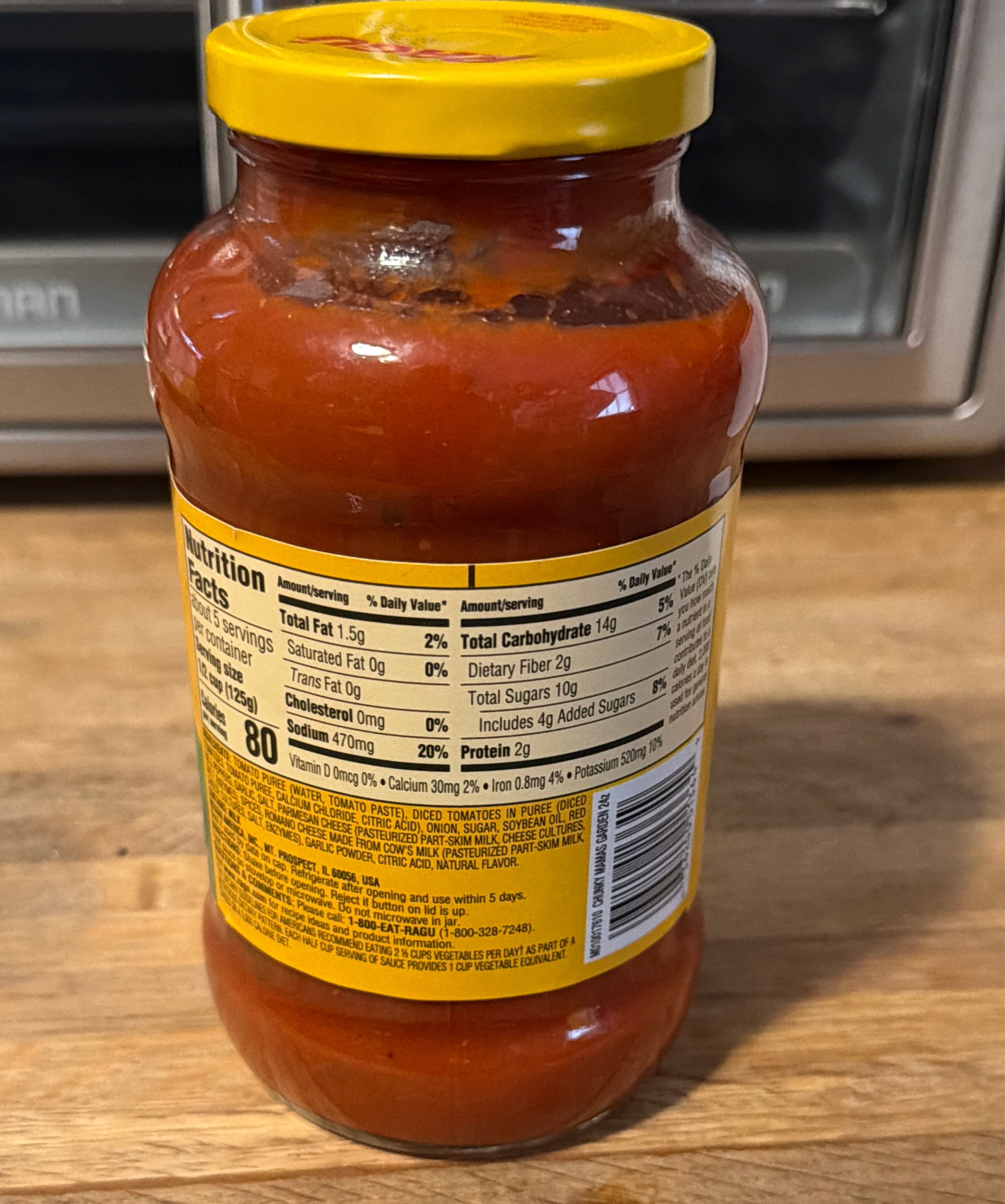 Ragu Mama's special chunky garden sauce packshot