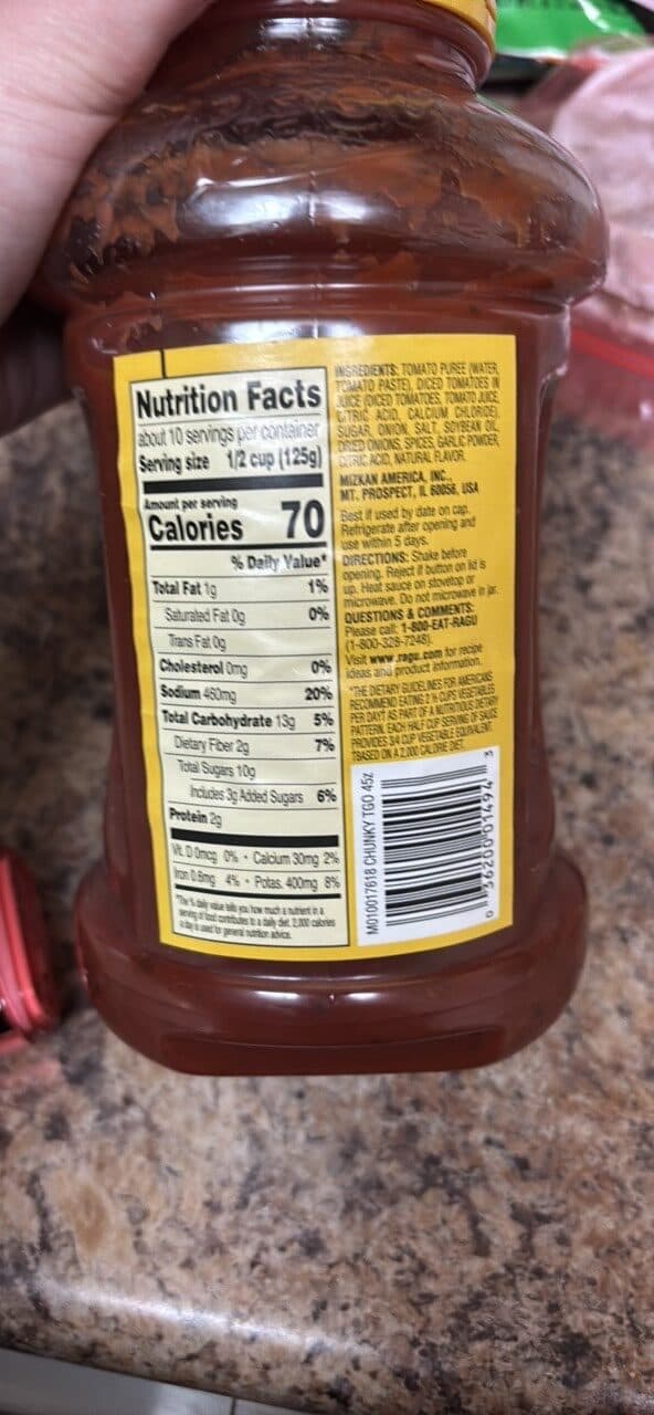 Ragu Tomato, Garlic & Onion Sauce packshot