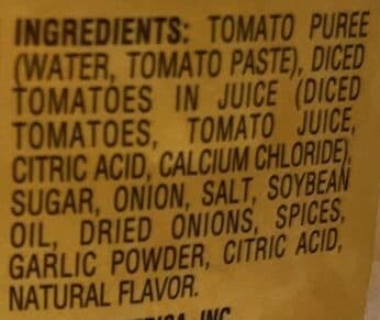 R&B Foods Inc. Chunky tomato, garlic & onion sauce packshot