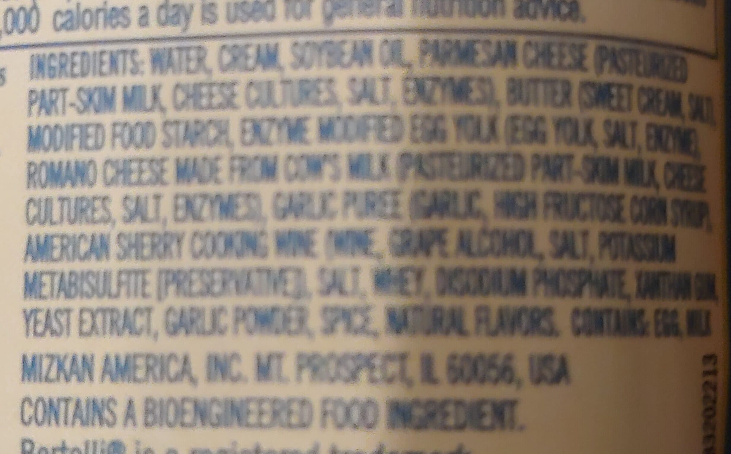 Bertolli Garlic Alfredo packshot