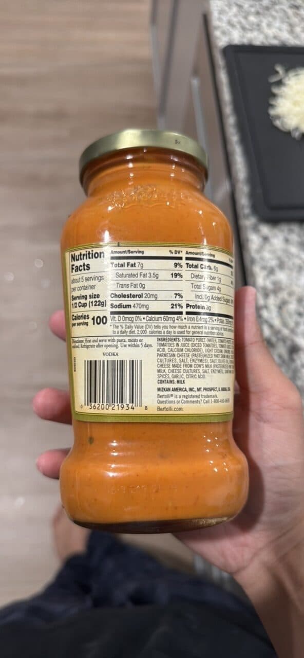Bertolli Vodka Sauce packshot