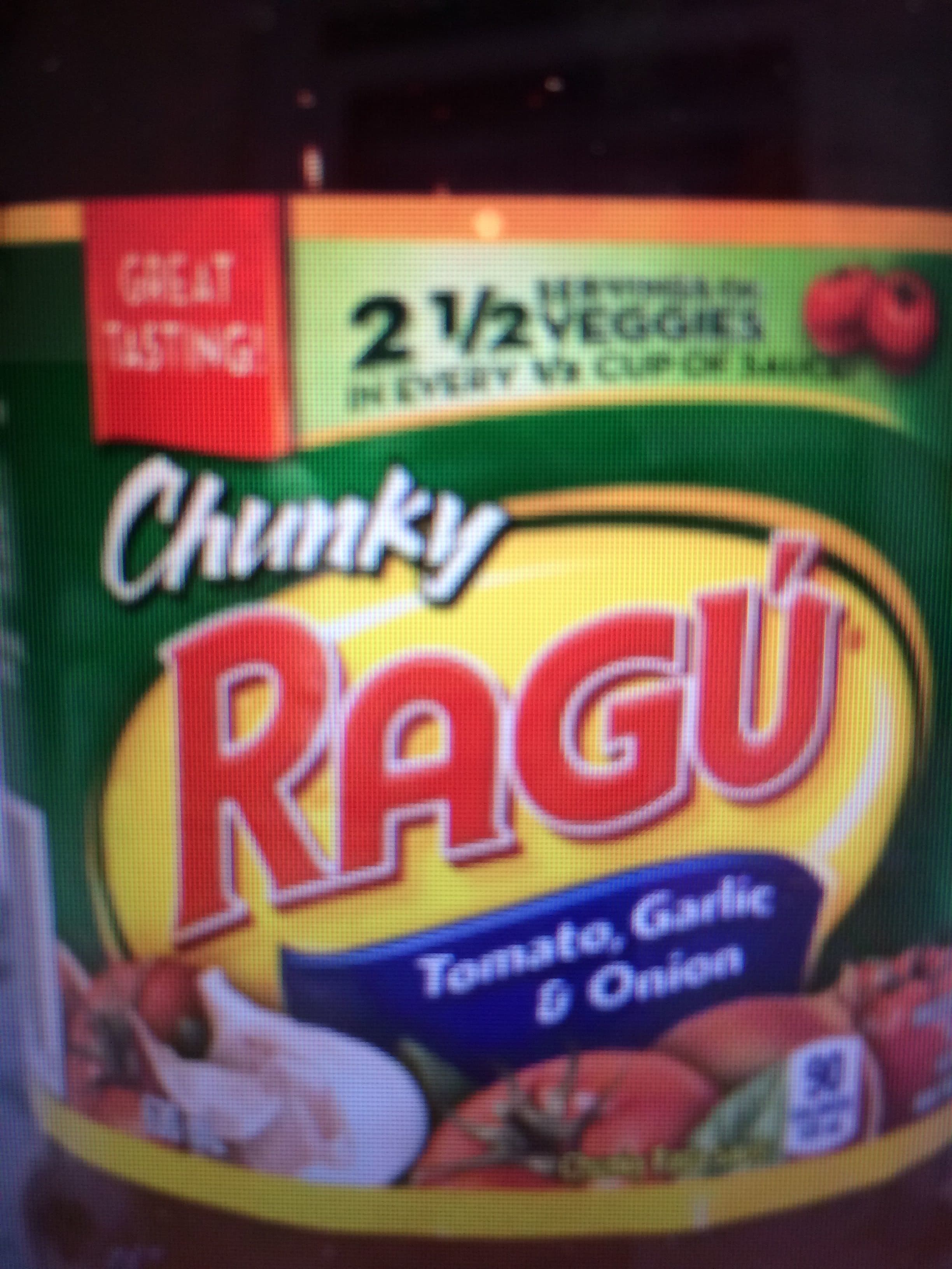 Ragu Tomato, Garlic & Onion packshot