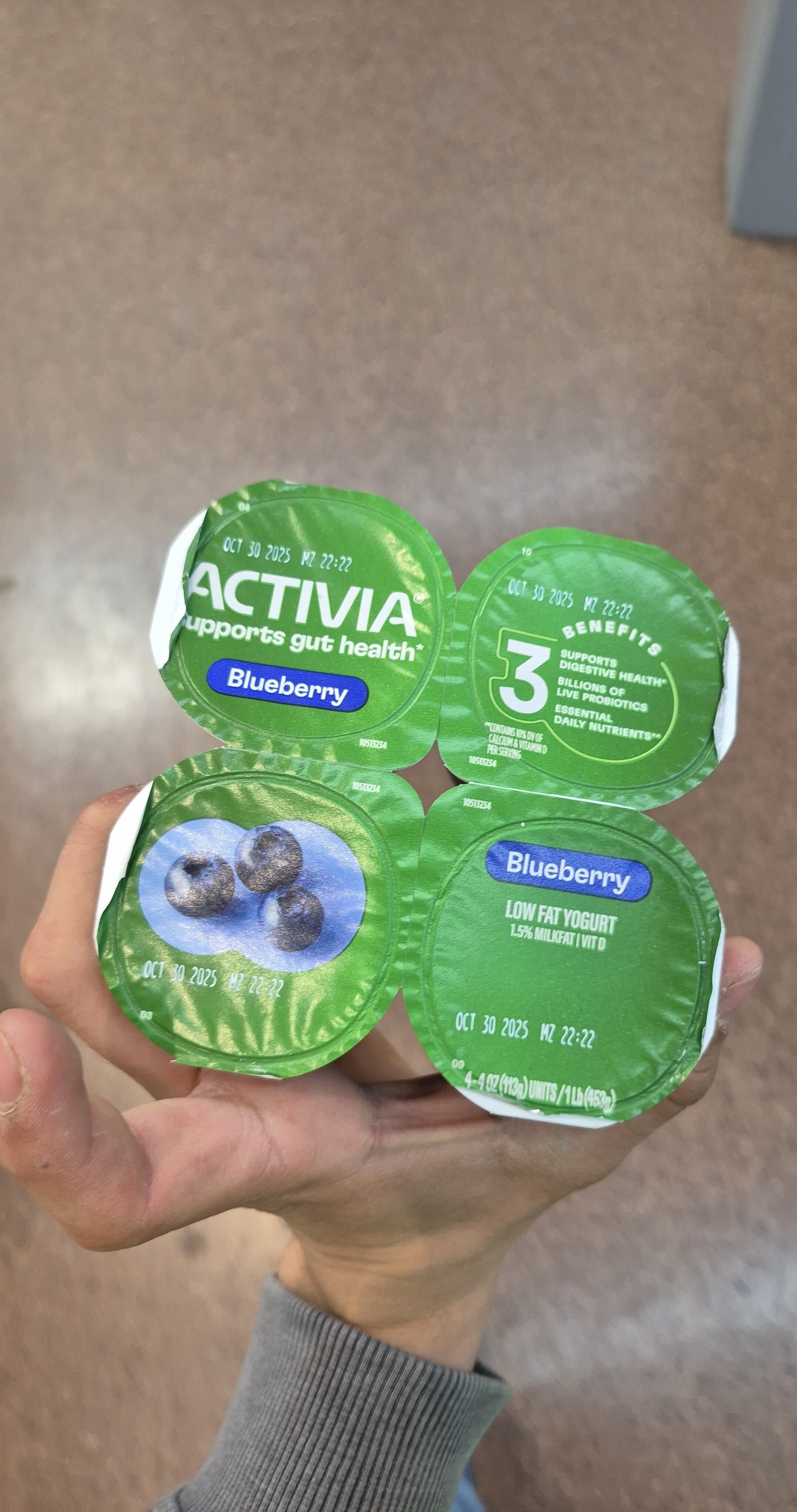 ACTIVIA Blueberry packshot