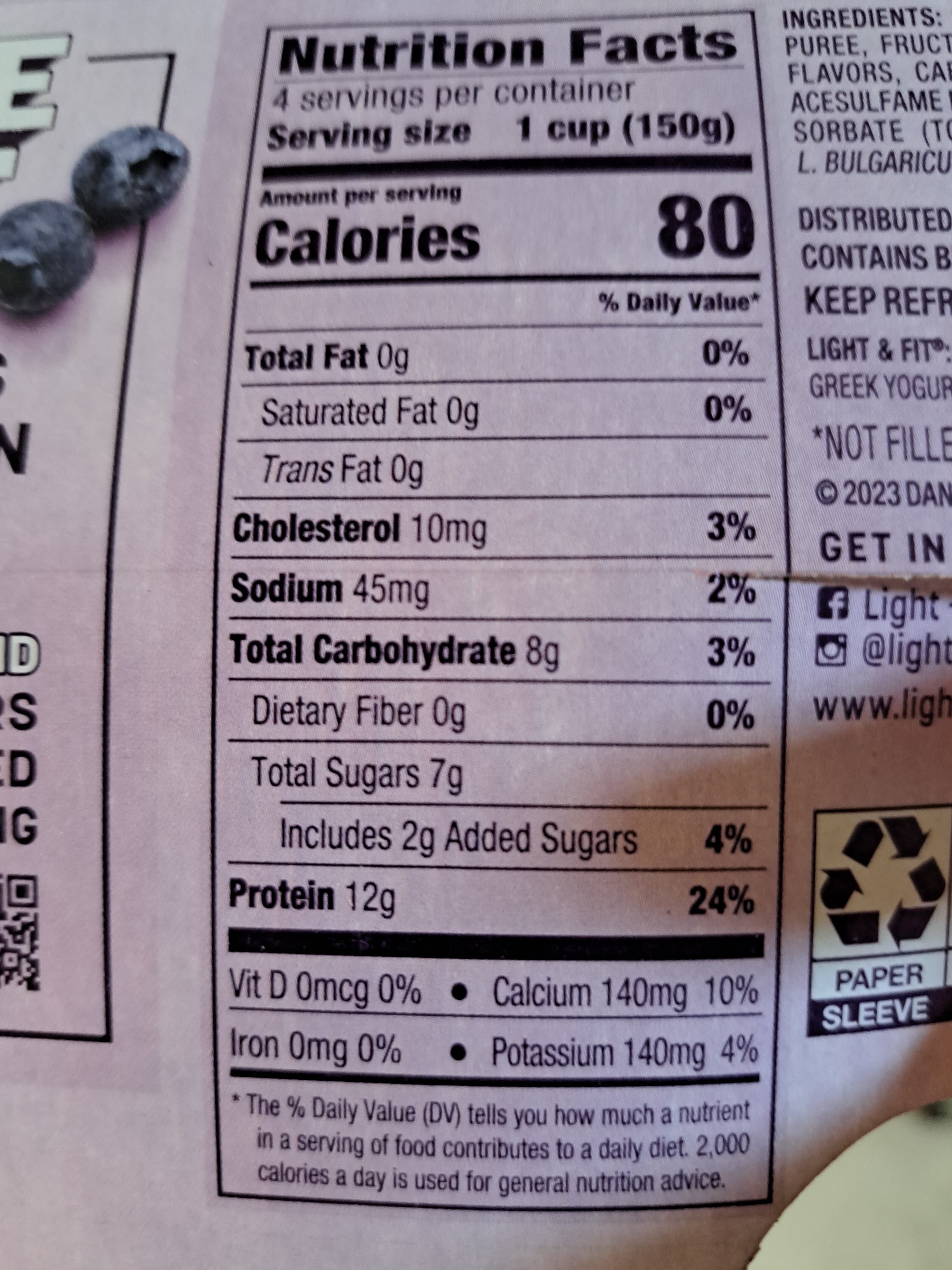 Danon Light + fit packshot