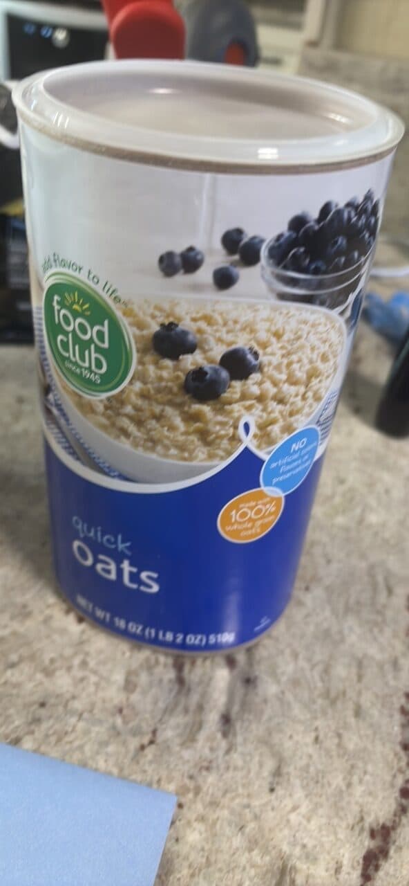 food club quick oats packshot