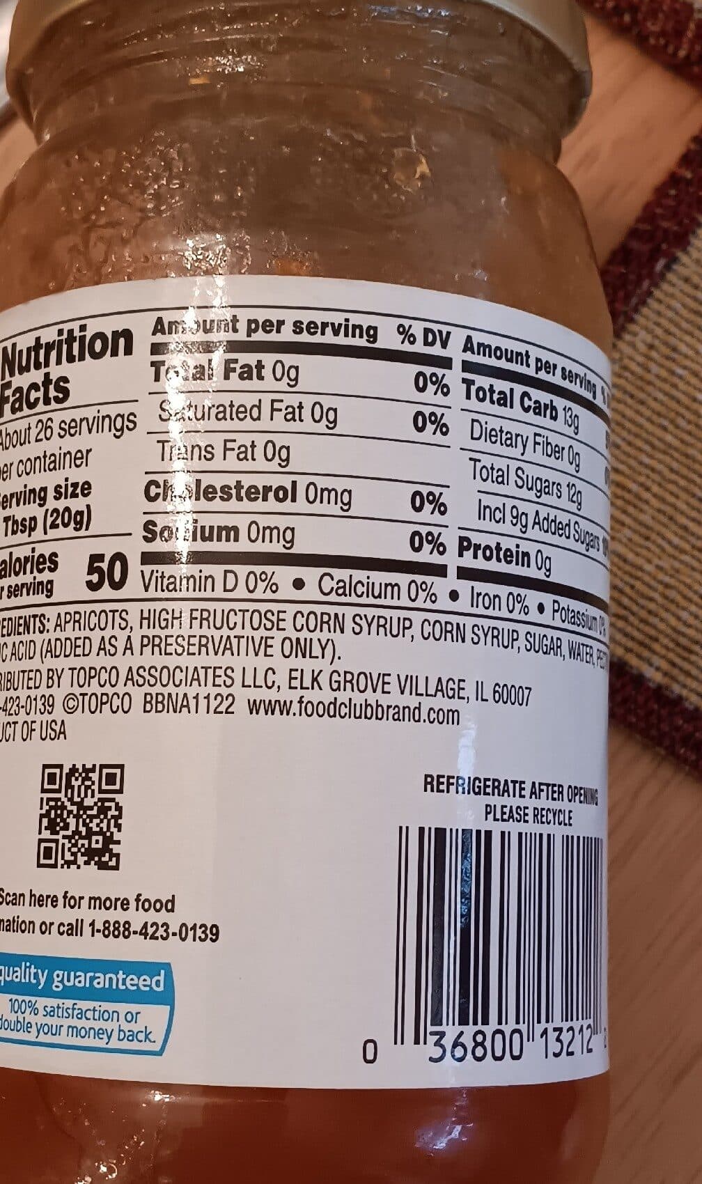 Food Club Preserves packshot