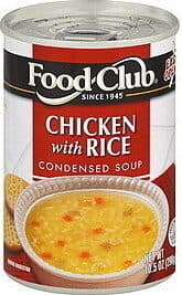 Food Club Chicken With Rice Condensed Soup packshot
