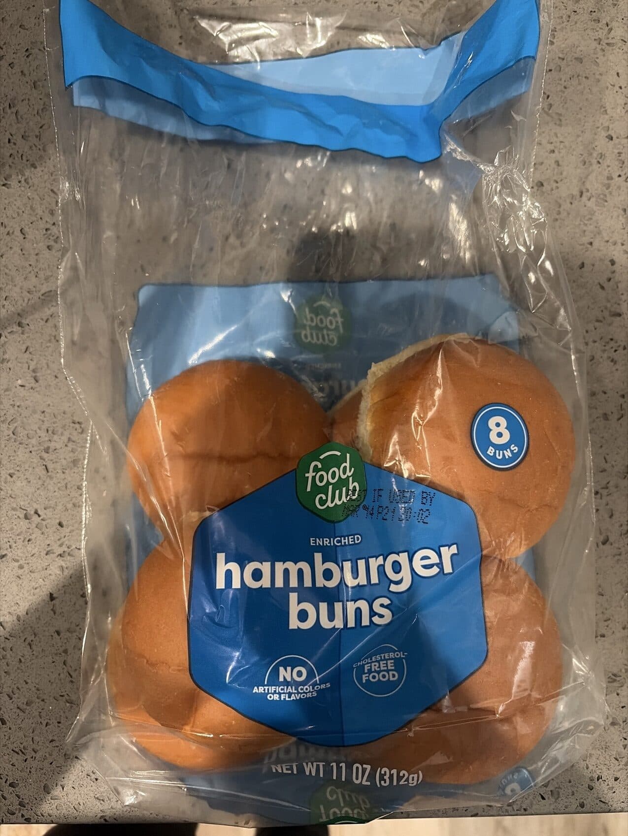 Food Club Enriched Hamburger Buns packshot