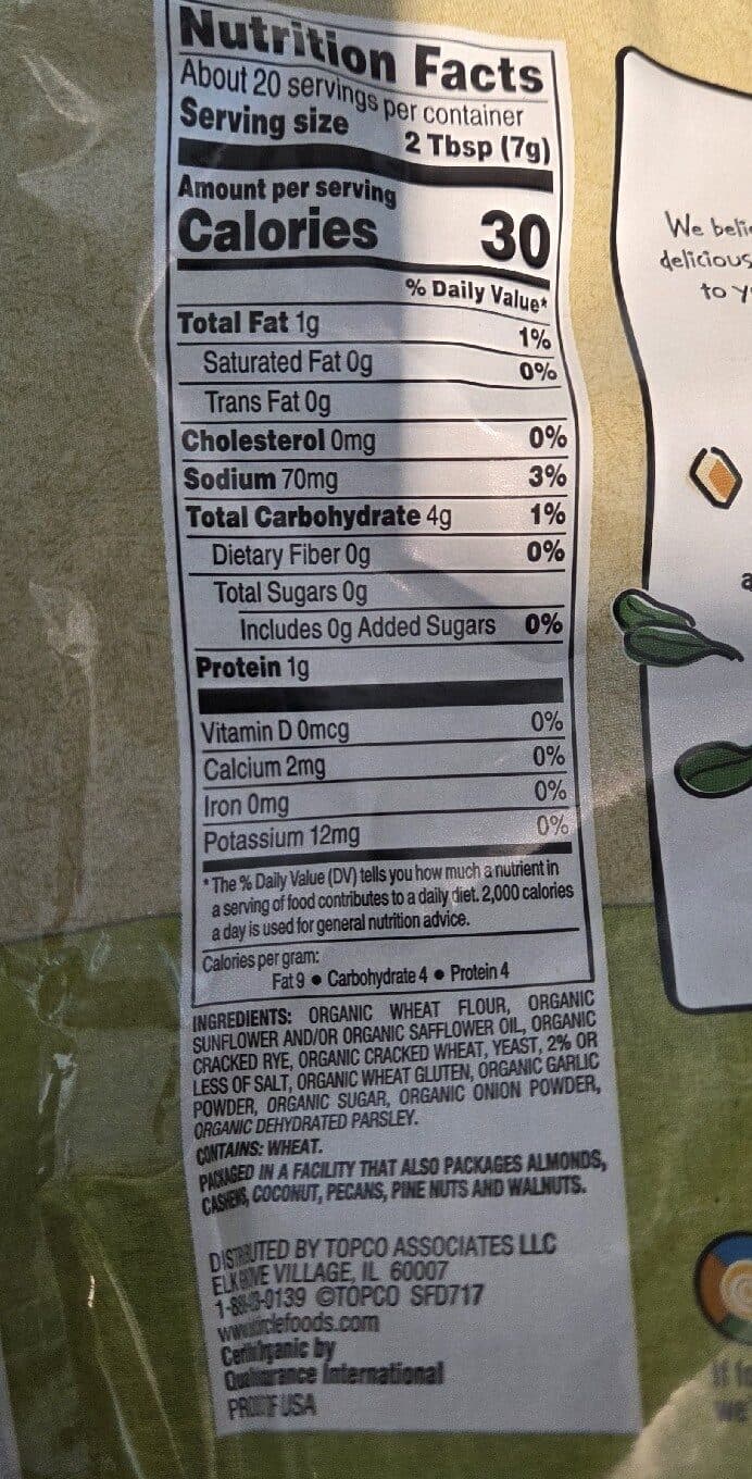 Full Circle Organic Seasoned Croutons packshot