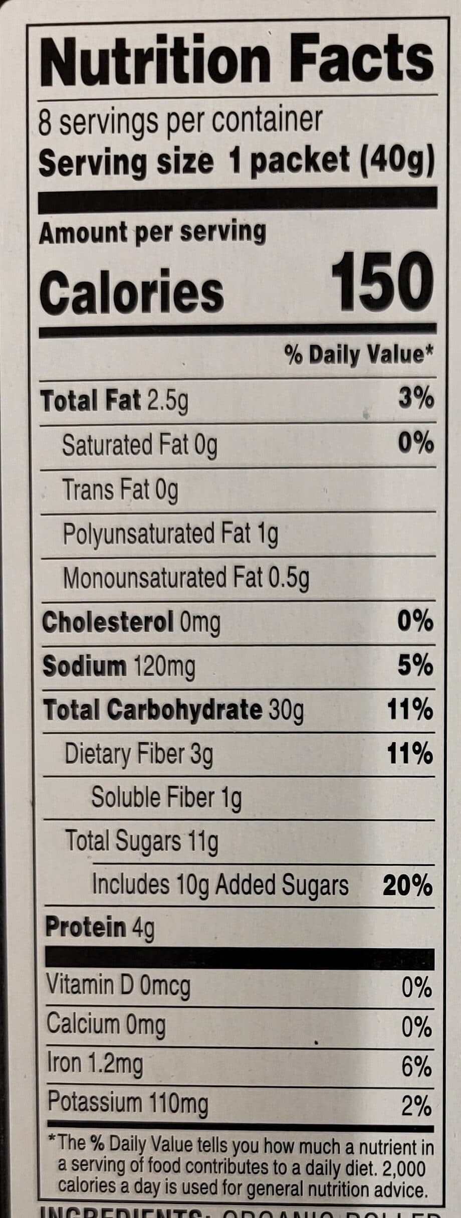 Full Circle Market Organic Oats & Flax Instant Oatmeal packshot