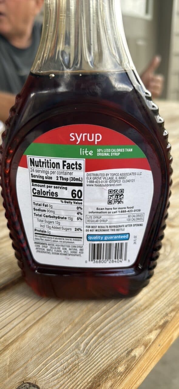 food club syrup lite packshot