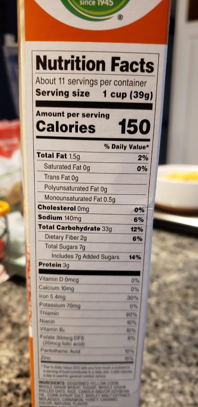 Food Club Toasted Multi-Grain Cereal With Honey Oat Clusters packshot