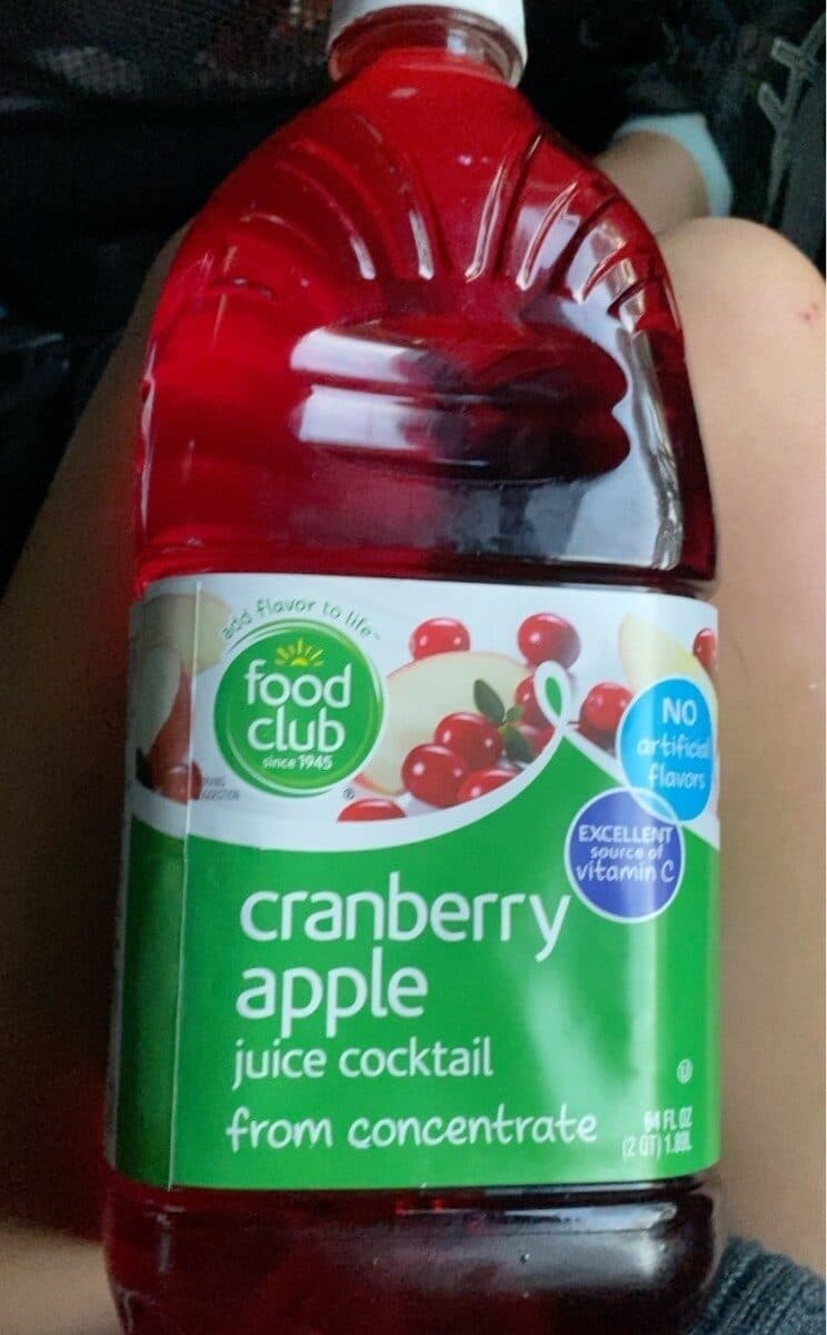 Food Club Cranberry Apple Juice Cocktail From Concentrate packshot