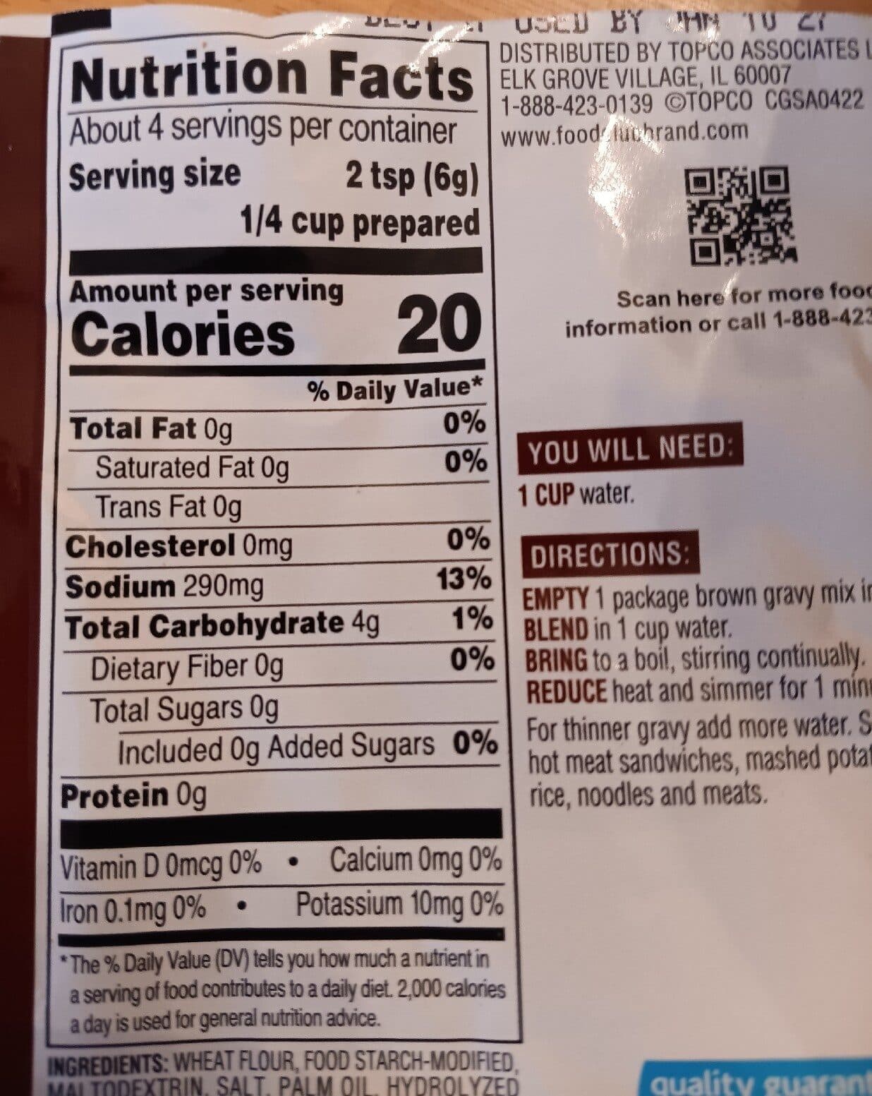 Food Club Brown Gravy Mix packshot